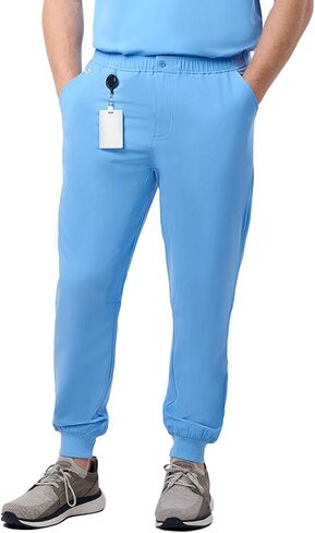 Peelz Mike Fly Front 4-Pocket Jogger Scrub Pants for Men - Soft Stretch Fabric, Men’s Scrubs, Slim Fit in Kuwait