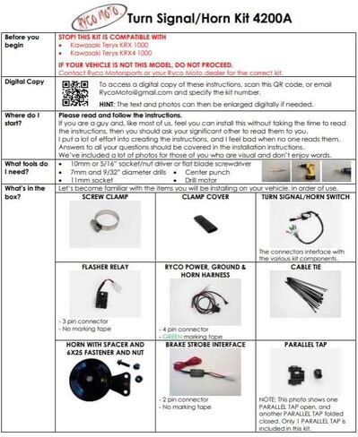 4116 Street Legal Kit For Kawasaki Mule/PRO, Teryx/4 in Saudi Arabia
