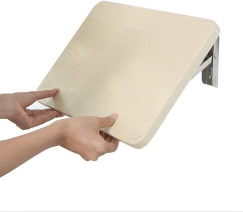 طاولة أوراق قابلة للطي صغيرة مثبتة على الحائط ، طاولة عمل دلو من الخشب العائم in Kuwait