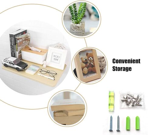 طاولة أوراق قابلة للطي صغيرة مثبتة على الحائط ، طاولة عمل دلو من الخشب العائم in Kuwait