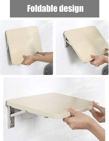 طاولة أوراق قابلة للطي صغيرة مثبتة على الحائط ، طاولة عمل دلو من الخشب العائم in Kuwait