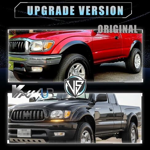 2 PCS Sequential Switchback LED الجانبية الجانبية المصباح الأمامي ضوء النهار للركض ل toyo-ta تاكوما 1996-2002 الاستبدال الوفير الأمامي مصباح أبيض النهار الجري تشغيل Amber LED in Kuwait