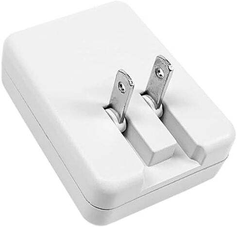 شاحن حائط USB مسطح، قابس سفر قابل للسحب، محول طاقة USB، كتلة شحن 10 وات 5 فولت 2 أمبير، محول طاقة تيار متردد متوافق مع iPhone وPad وSamsung وTablet وKindle والمزيد - أبيض-قطعة واحدة in Kuwait