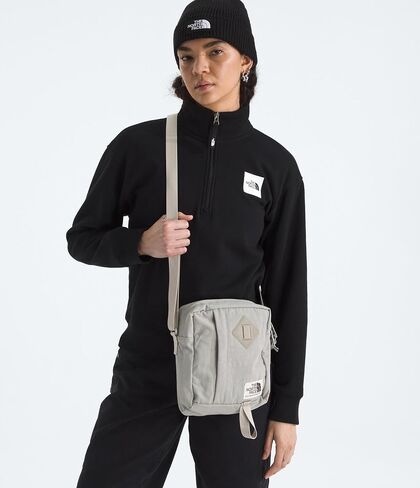 The North Face Berkeley Crossbody Bag | حزام قابل للتعديل ، والتشطيب المائي ، والمقسم الداخلي والجيب الخارجي ، والبلاطة الحجرية ، وحجم واحد in Saudi Arabia