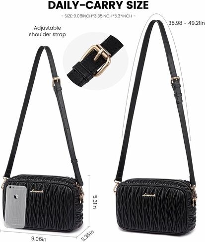 حقائب Crossbody مبطن LoveVook ، ومحفظة جلدية صغيرة عصرية ، ومحفظة كروس مع حزام قابل للتعديل للهدية in Saudi Arabia