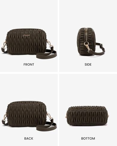 LOVEVOOK Quilted Crossbody Bags for Women, Small Trendy Leather Purse, Crossbody Purse with Adjustable Strap for Gift in Kuwait