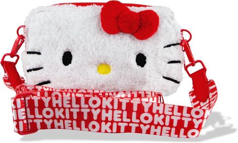 Sonix x Sanrio Plush Phone Wallet - Fuzzy Character Crossbody Bag, Furry Phone Bag, Universal Smartphone Purse - Hello Kitty in Kuwait