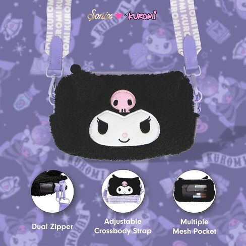 Sonix x Sanrio Plush Phone Wallet - Fuzzy Character Crossbody Bag, Furry Phone Bag, Universal Smartphone Purse - Hello Kitty in Kuwait