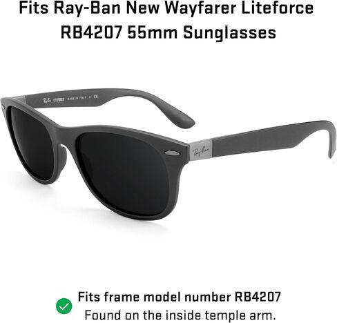 عدسات استبدال Revant لـ Ray-Ban New Wayfarer Liteforce RB4207 55mm in Saudi Arabia