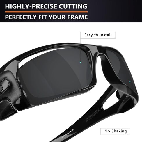 Alphax Polarized Replacement Lenses for Oakley Crankcase OO9165 Sunglasses- Options in Saudi Arabia
