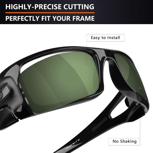 Alphax Polarized Replacement Lenses for Oakley Crankcase OO9165 Sunglasses- Options in Saudi Arabia