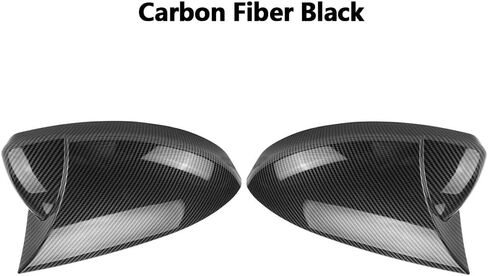 Car Side Rearview Mirror Cap Wing Mirror Cover Carbon Fiber for Renault Megane 4 MK4 2016 2017 2018 2019 2020 Car Accessories(Carbon Fiber Black) in Saudi Arabia