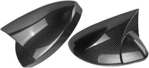 Car Side Rearview Mirror Cap Wing Mirror Cover Carbon Fiber for Renault Megane 4 MK4 2016 2017 2018 2019 2020 Car Accessories(Carbon Fiber Black) in Saudi Arabia