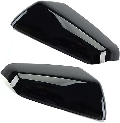 Car Side Rearview Mirror Cover Cap for Chevrolet Equinox Terrain for GMC Terrain 2018 2019 2020 2021 2022 2023 23406417 23406416(Black-Right) in Saudi Arabia