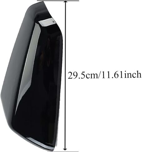 Car Side Rearview Mirror Cover Cap for Chevrolet Equinox Terrain for GMC Terrain 2018 2019 2020 2021 2022 2023 23406417 23406416(Black-Right) in Saudi Arabia