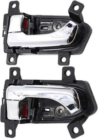 1Pc Front Rear Left Right Car Interior Door Handle Chrome for Kia Sportage 2011 2012 2013 2014 2015 2016 82610-3W010 82620-3W010(Black-Right) in Saudi Arabia