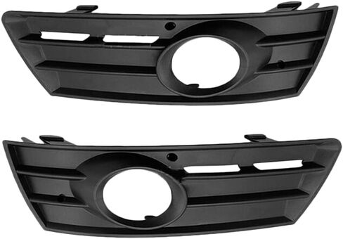 Front Bumper Fog Light Grille for Volkswagen CC 2008 2009 2010 2011 2012 3C8853665C 3C8853666C(Black-Left) in Saudi Arabia
