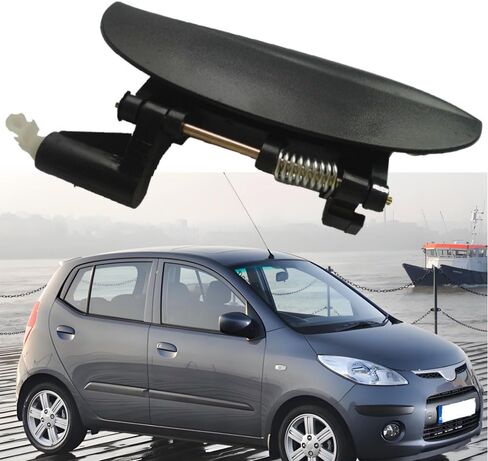 Car Front Exterior Outside Door Handles Left/Right Black for Hyundai Atos Amica Sanatro Inokom 1997-2005 82650-02100 82660-02100(Black-Front Right) in Saudi Arabia