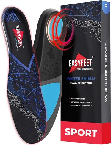 [New 2025] Orthotic Work Insoles - Work Boot Inserts for Standing All Day - Anti Fatigue Medium Arch Support Shoe Insoles Men Women Insert for Plantar Fasciitis - Flat Feet Leg Feet Pain Relief in Kuwait