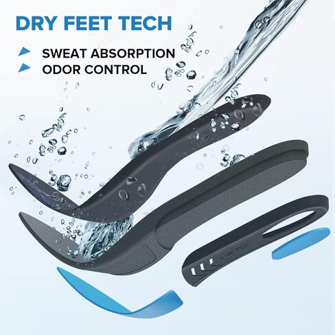 [New 2025] Orthotic Work Insoles - Work Boot Inserts for Standing All Day - Anti Fatigue Medium Arch Support Shoe Insoles Men Women Insert for Plantar Fasciitis - Flat Feet Leg Feet Pain Relief in Kuwait