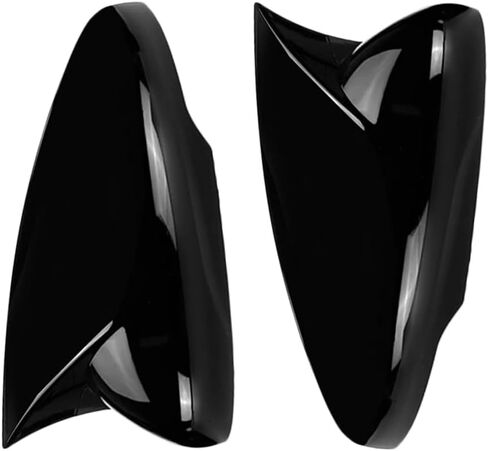 2PCS CAR LEARVING SIDE COVER COVER COPS TRIM CORBON CORBON TOX HORN FORD FORD FORD MACT MACH-E 2021 2022 (Black) in Saudi Arabia