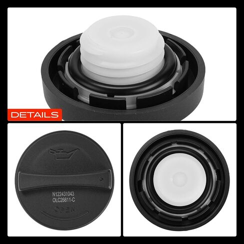 A-Premium Engine Oil Filler Cap Oil Cap Compatible with Hyundai Elantra, Sonata, Santa Fe, Accent, Tucson, Genesis, Veloster, Kona & Kia Soul, Optima, Sorento, Forte, Sportage, Rio, Sedona, Telluride in Saudi Arabia