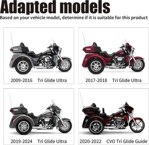 استبدال بار هارلي ديفيدسون تحطم الطائرة الخلفية للفترة 2009-2024 Triglide/2020-2022 CVO Tri Glide Guide in Kuwait