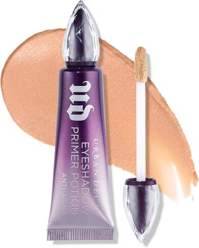 Urban Decay Anti-Aging Eyeshadow Primer Potion, Nude Eye Primer, Improves Look of Fine Lines & Texture, Smooths & Preps Eyelid Base for Vibrant Color, Crease-free Eye Makeup Looks, Vegan in Saudi Arabia