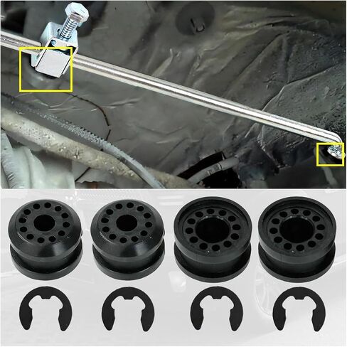 4pcs نقل حالة النقل رافعة الرافعة رافعة جلبة جلبة مع clips e ، مجموعة من القضيب القضيب تحول النقل ل Dodge RAM 1500 2500 3500 ، استبدل 68078974AA ، 68078975AA (4pcs) in Kuwait