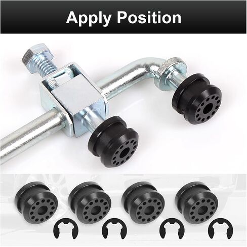4pcs نقل حالة النقل رافعة الرافعة رافعة جلبة جلبة مع clips e ، مجموعة من القضيب القضيب تحول النقل ل Dodge RAM 1500 2500 3500 ، استبدل 68078974AA ، 68078975AA (4pcs) in Kuwait