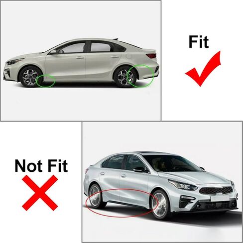 Cnswee6 4pcs Wheel Mud Flaps Splash Guards PP + TPO for KIA Forte / K3(BD) 3rd Generation 2019-2023 in Saudi Arabia