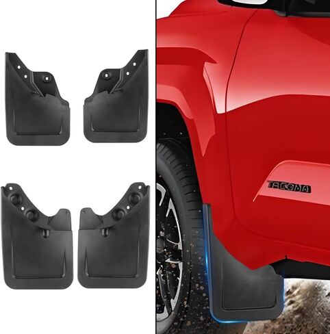 Extra Large Size Car Mud Flaps Splash Guards Mudflaps for Toyota Tacoma 2024 2025 Pickup Truck Auto Exterior Accessories Front Rear Tire Mudguards Wheel Inner Fender Liner Guard Flap Fenders in Saudi Arabia