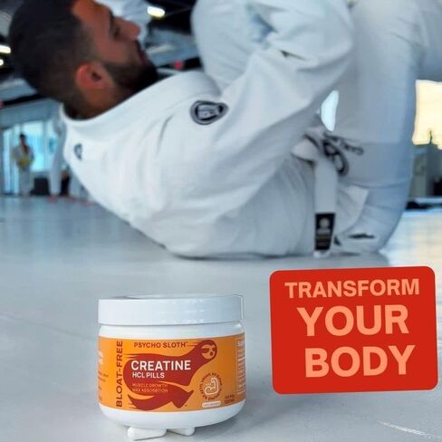 BOD Creatine Capsules Pills for Muscle Support, Endurance, No Bloat, No Load, Unflavored Creatine for Women and Men, Vegan, (Creatine HMB Capsules) in Kuwait