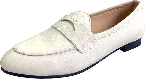 Justar Women's Leather Penny Loafers Slip on Dress Flats Shoes for Women in Saudi Arabia
