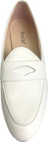 Justar Women's Leather Penny Loafers Slip on Dress Flats Shoes for Women in Saudi Arabia