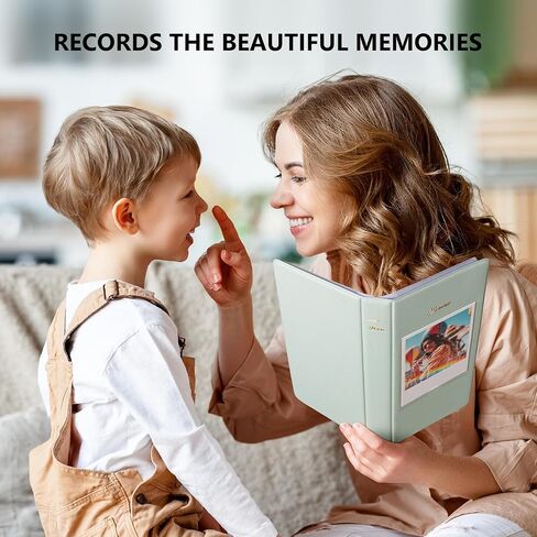 Photo Album Book for Instax Wide Film 3.5x4.25, 64 Pockets Photo Album with Photo Window fits for Fujifilm Instax Wide 400/300/210/200/Wide EVO/Polaroid 600 i-Type - Brown in Saudi Arabia