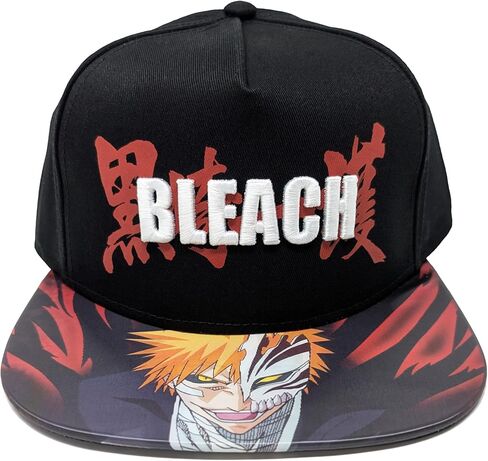تموج تقاطع التبييض المفاجئ القبعة الظهر ichigo kurosaki lenticular flat bill 3d المطرزة أنيمي مرخص رسمي in Kuwait