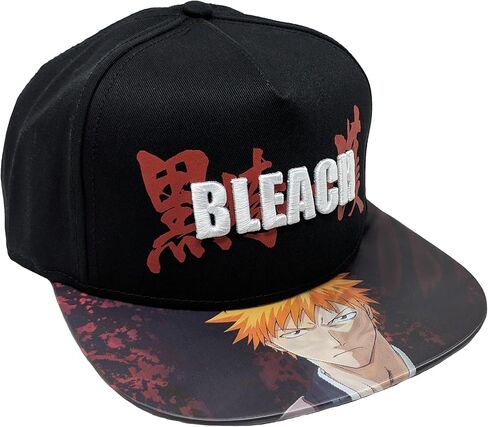 تموج تقاطع التبييض المفاجئ القبعة الظهر ichigo kurosaki lenticular flat bill 3d المطرزة أنيمي مرخص رسمي in Kuwait