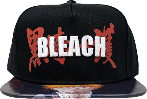تموج تقاطع التبييض المفاجئ القبعة الظهر ichigo kurosaki lenticular flat bill 3d المطرزة أنيمي مرخص رسمي in Kuwait