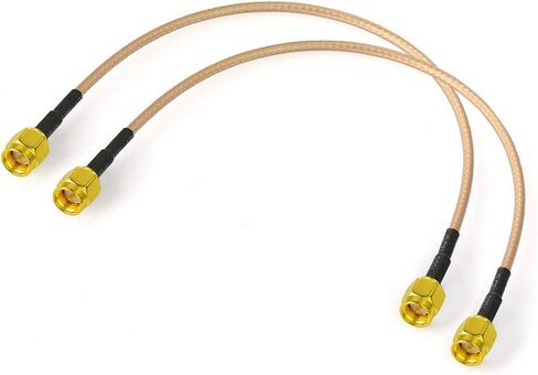 BINGFU SMA Male to SMA Male RG316 Coaxial Jumper Cable 30cm 12 inch (2 pack) for LNA Low Love RTL SDR Dongle ADS-B Receiver VNA Vector Network Analyzer Alemzer SWR Meter in Kuwait