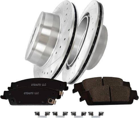 PM Auto مجموعة من 6 مجموعة من وسادة الفرامل القرصية المحفورة الخلفية المحفورة in Saudi Arabia