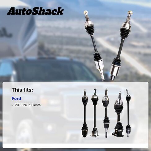 Autoshack الأمامية الأمامية اليسرى CV Axle Resexbly Placbly For 2011-2015 Ford Fiesta FWD Driver Dsk2296 in Saudi Arabia