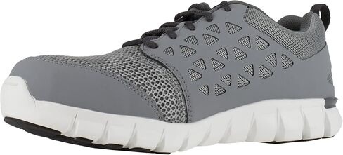 حذاء رجالي من Reebok Sublite Work Safety Toe رياضي للعمل الصناعي، رمادي، 8.5 عرض أمريكي in Saudi Arabia