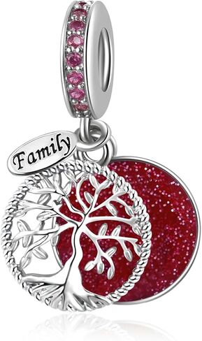 Sparkling Tree of Life Family Charm Compatible with Pandora Charms Bracelets in Saudi Arabia