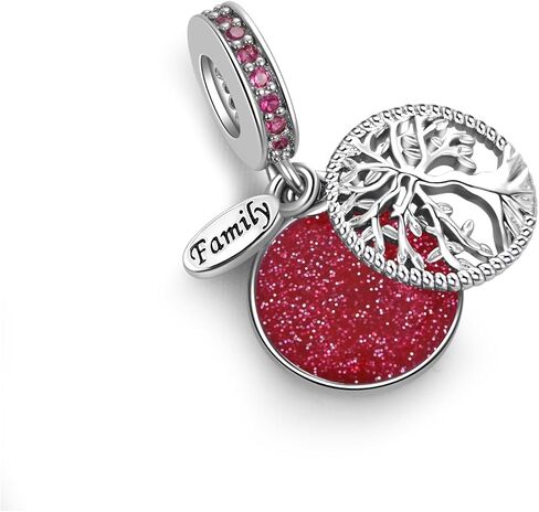 Sparkling Tree of Life Family Charm Compatible with Pandora Charms Bracelets in Saudi Arabia
