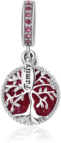 Sparkling Tree of Life Family Charm Compatible with Pandora Charms Bracelets in Saudi Arabia
