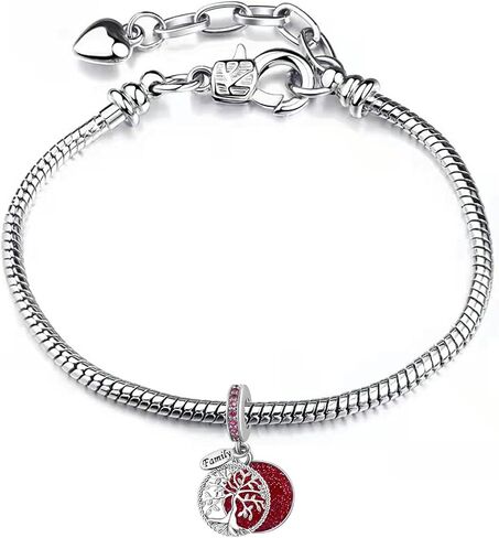 Sparkling Tree of Life Family Charm Compatible with Pandora Charms Bracelets in Saudi Arabia