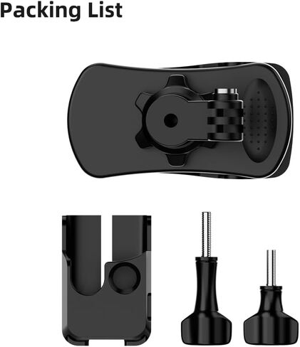 حامل بمشبك لحزام حقيبة الظهر المغناطيسي، حامل بمشبك سريع مع درجتين متوافق مع DJI Osmo Pocket 3، GoPro Hero 12/11/10 والمزيد in Kuwait