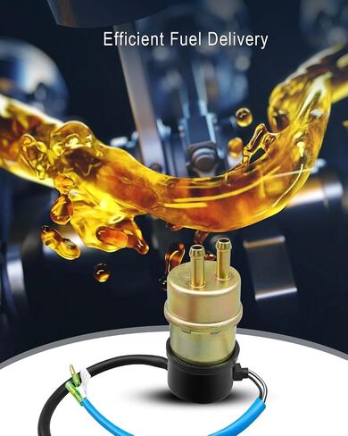 مضخة الوقود الكهربائية 12 فولت تناسب كاواساكي بغل 2510 3010 3000 3020 2500 2520 1000 مع مضخة الوقود قطع التتابع استبدال 49040-1055 27034-1053 ، 8 مم في/منفذ/منفذ in Saudi Arabia
