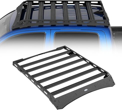 Hoke Road Tacoma Roof Rack Bars Aluminium Cross for 2005-2023 Toyota Tacoma Double Cab ، تخزين حاملة أمتعة سلة البضائع in Saudi Arabia